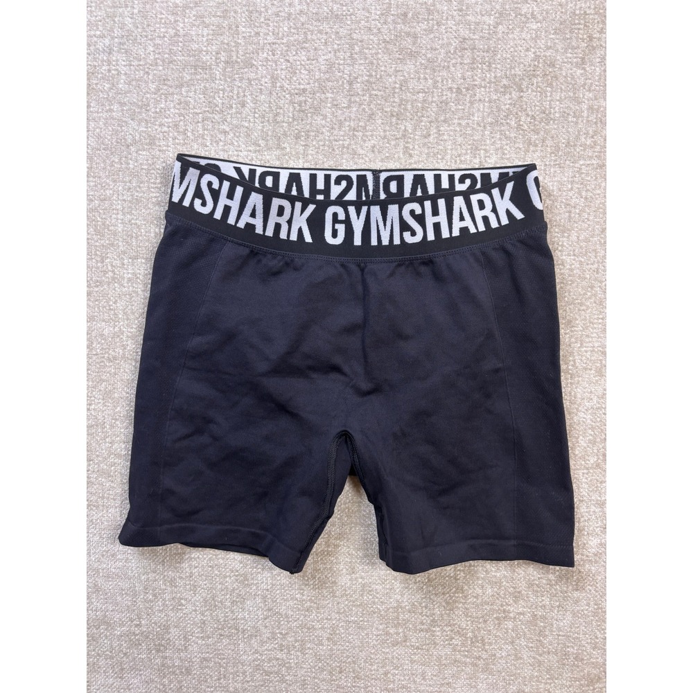 Gymshark Fit Seamless Shorts Black Branded Waistband GLSH4251 Women's Medium